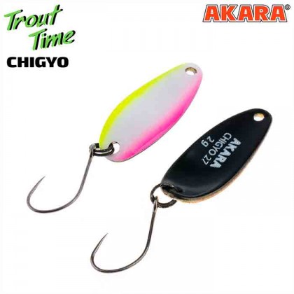 Блесна колебалка Akara Trout Time Chigyo 27 мм, 2 гр, цвет 55